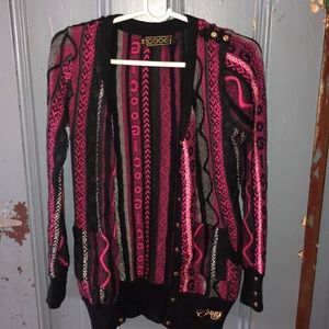 Pink Black Coogi Sweater